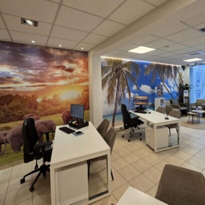 Intérieur de l'agence de Hannut